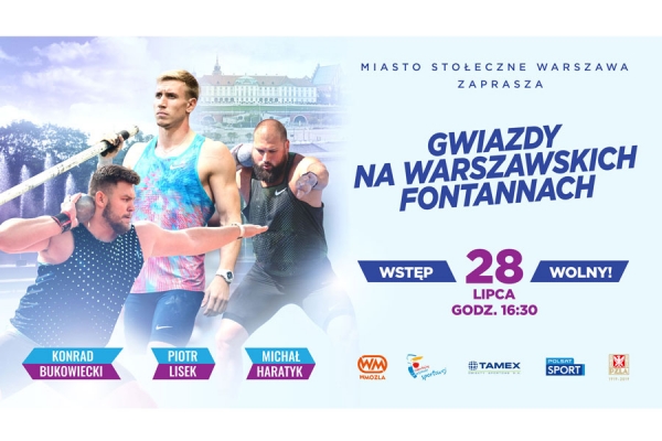 Gwiazdy na Warszawskich Fontannach 2019